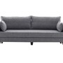 Sofa 3-Sitzer Textil Grau 0