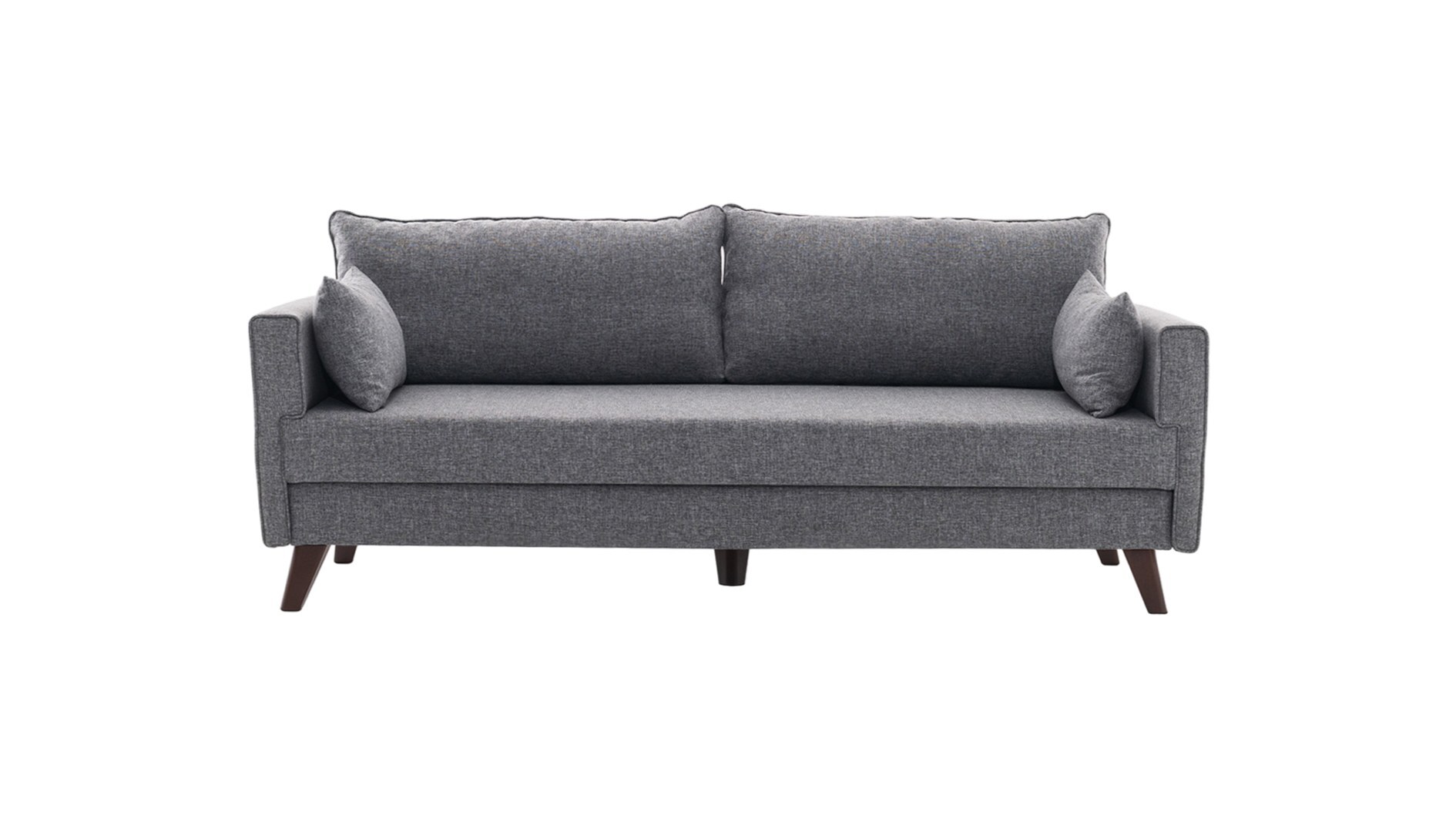 Sofa 3-Sitzer Textil Grau 0