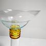 Vintage Postmodern Blumenvase Glas 1990er Jahre 2