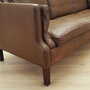 Vintage Sofa Leder Braun 1970er Jahre 9