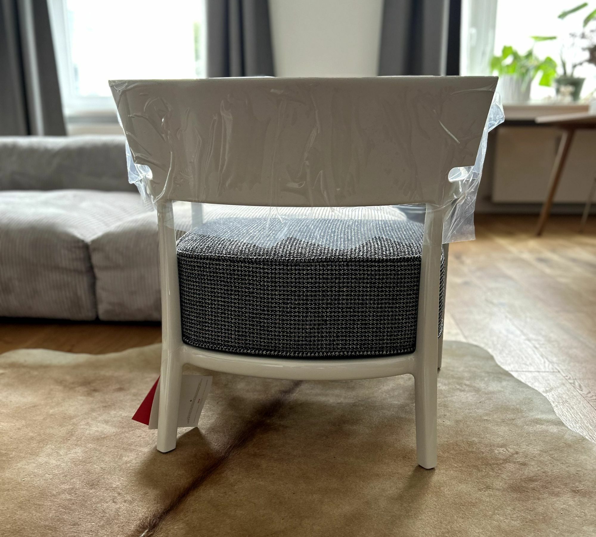 2x Cara Sessel Kunststoff Baumwolle Weiß 3
