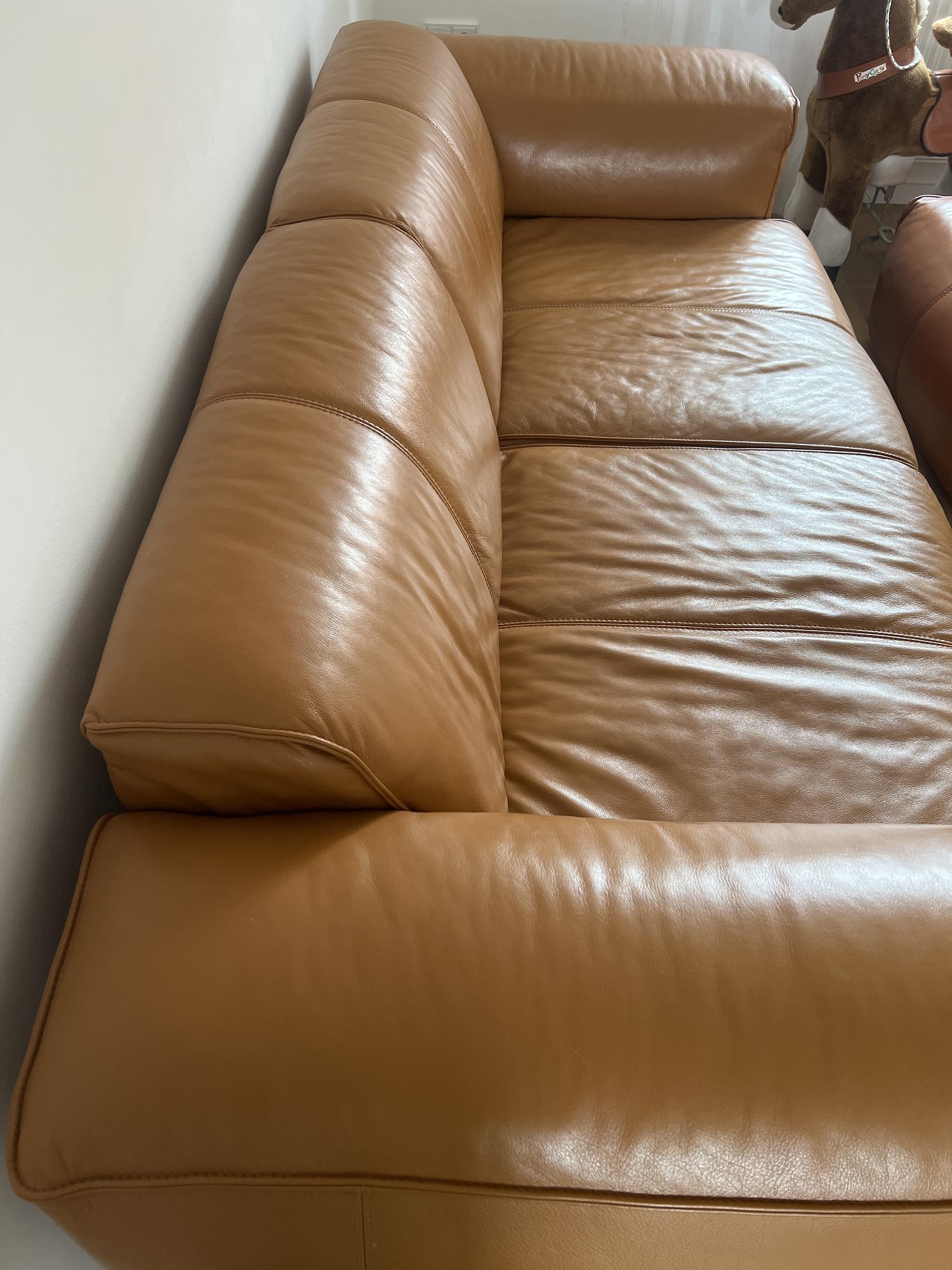 Hudson Sofa Leather Brown 3
