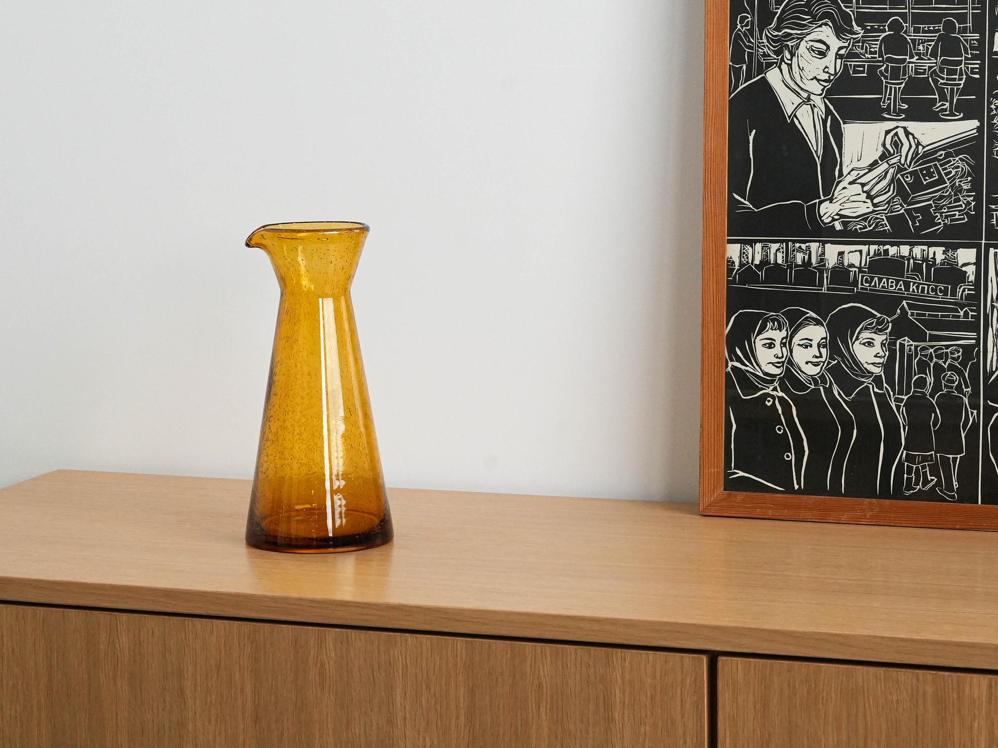 Glass carafe 1970s 1