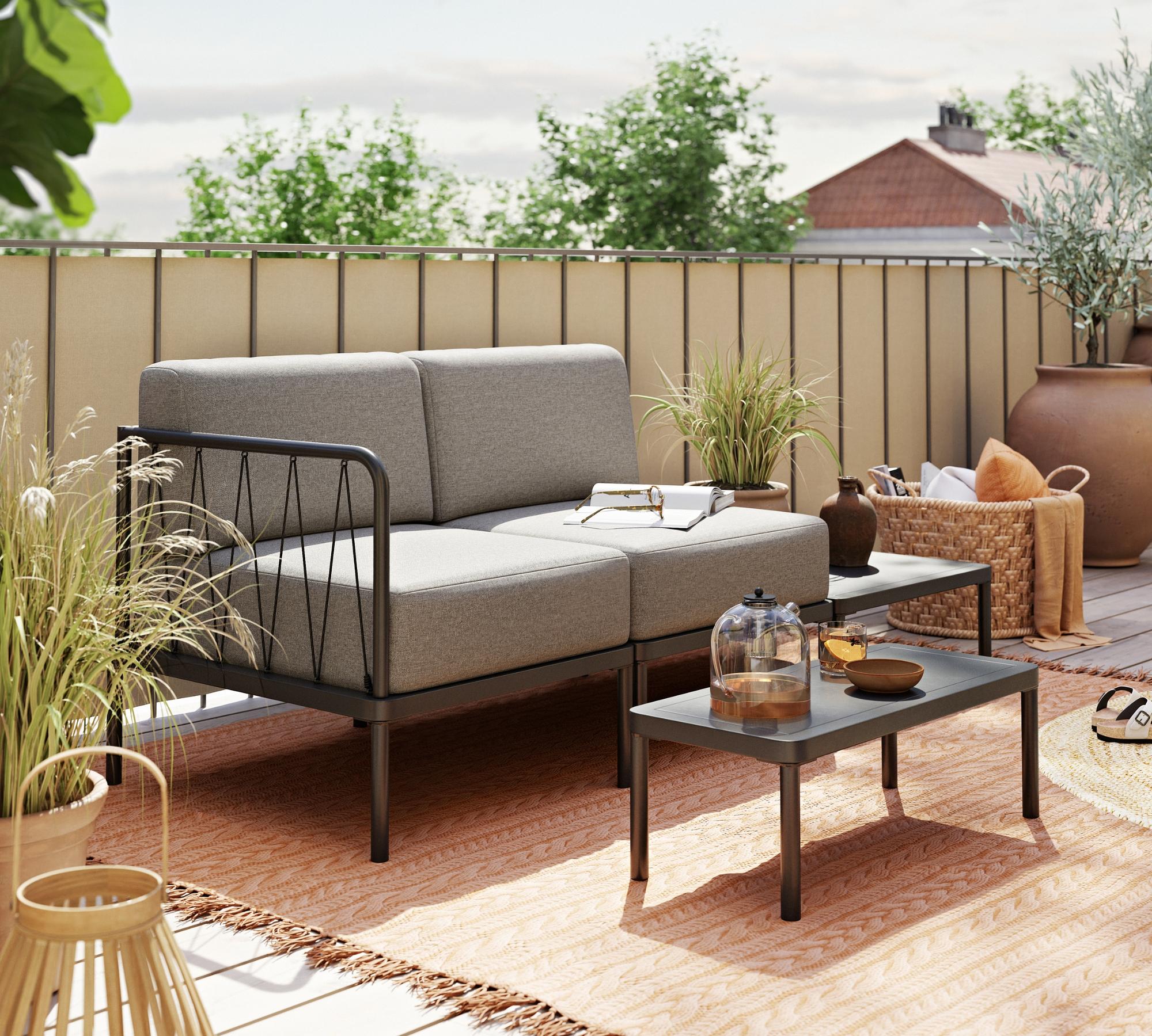 Hadley Outdoor 1-Seater Module Left Sesame 4