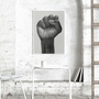 Raised Fist Poster Mehrfarbig ohne Rahmen 2