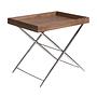 Rectangular side table brown 0