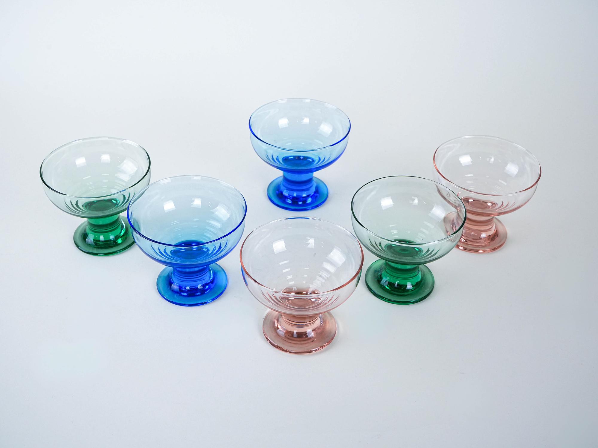 Dessert bowl set Multicolored 1970s 4