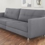 Liam Sofa 3-Sitzer Textil Metall Grau 1