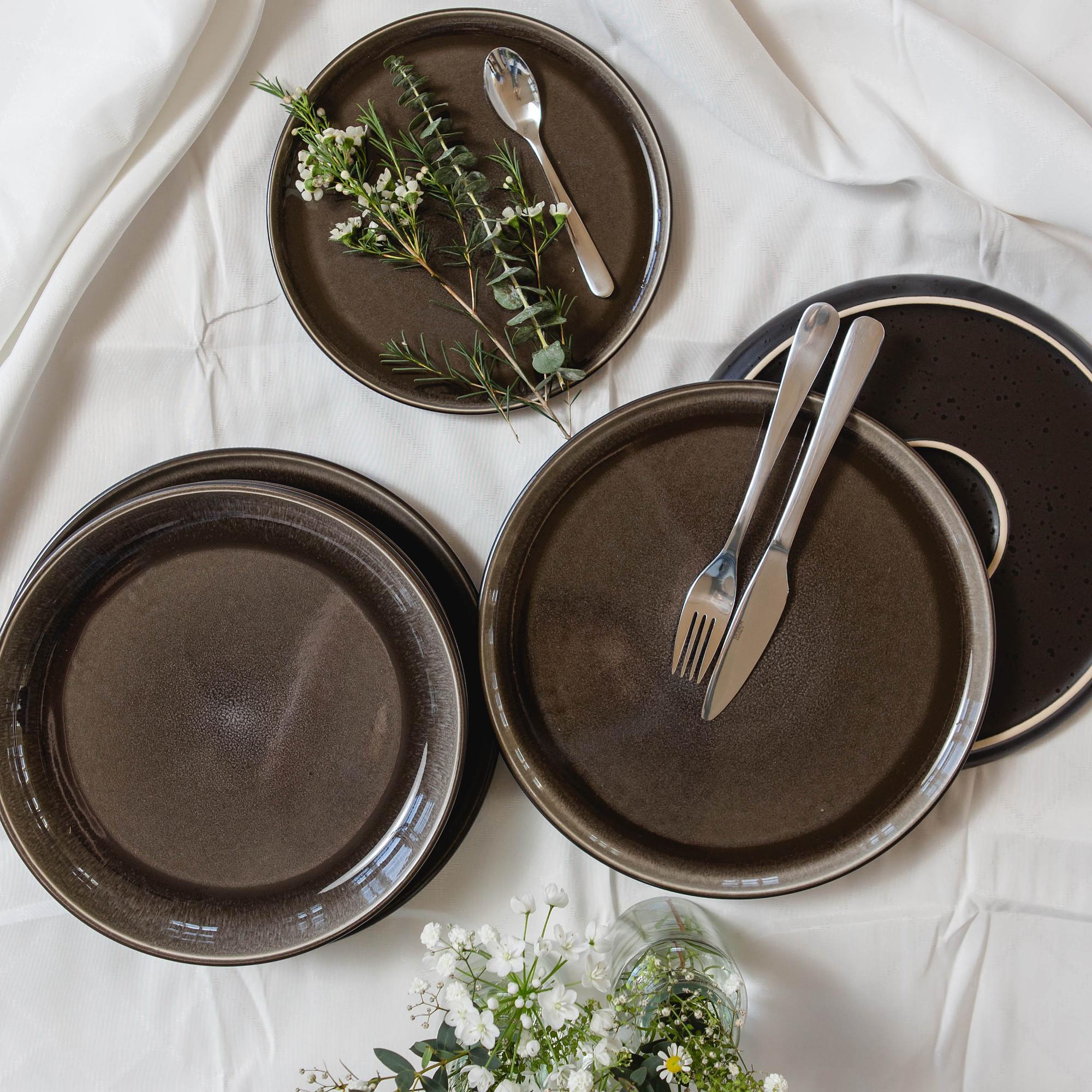 Niara Tellerset 4er-Set Keramik Mehrfarbig 4