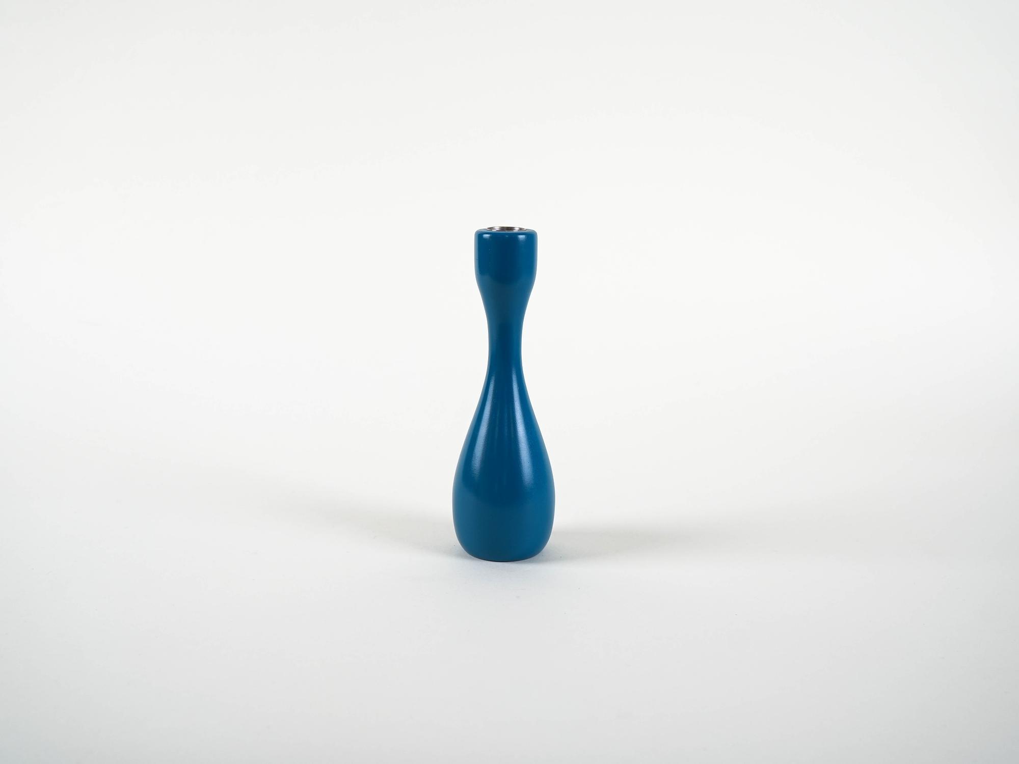 Candlestick 1970s Blue 2