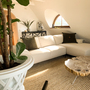 Sofa Récamiere Rechts Textil Creme 0