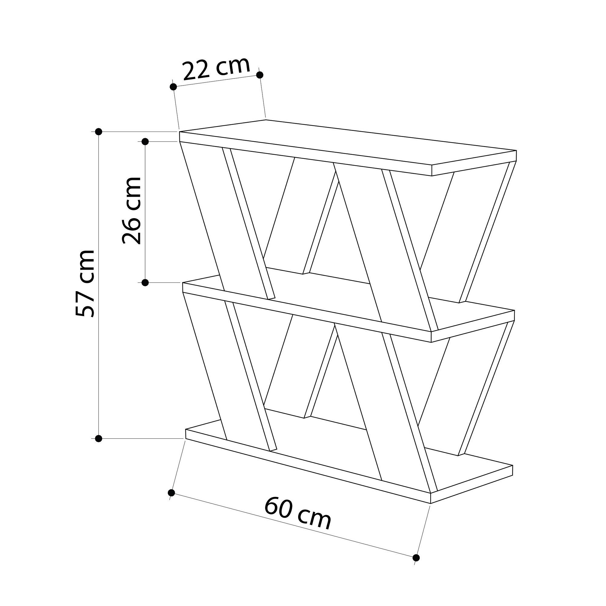 Lazena Beistelltisch Holz Anthrazit 3