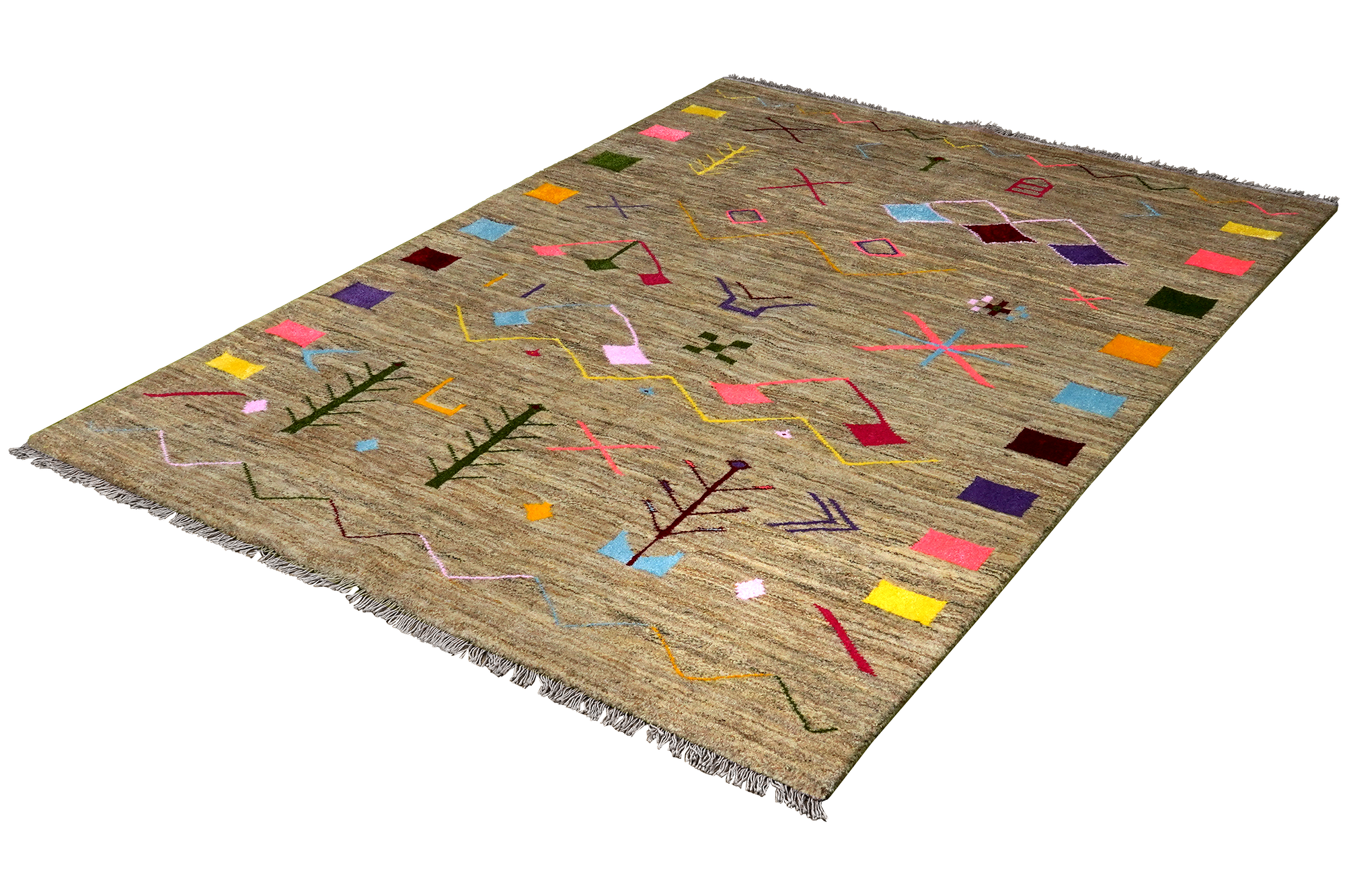 Gabbeh Basi Rug Multicolored 3