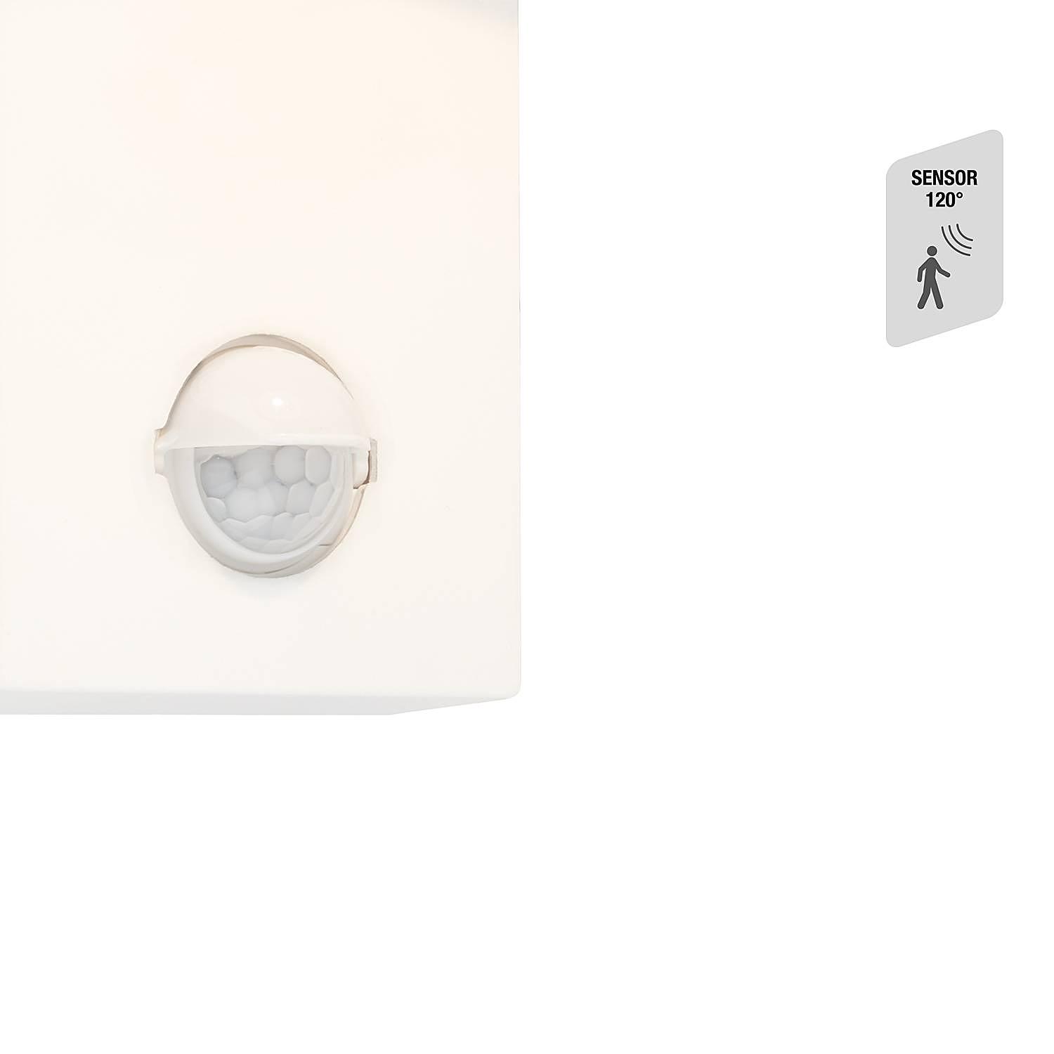 LED wall lamp Hegg with sensor White 4