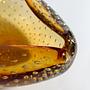 Vintage Schale Muranoglas Bernstein-Orange 70er Jahre 4