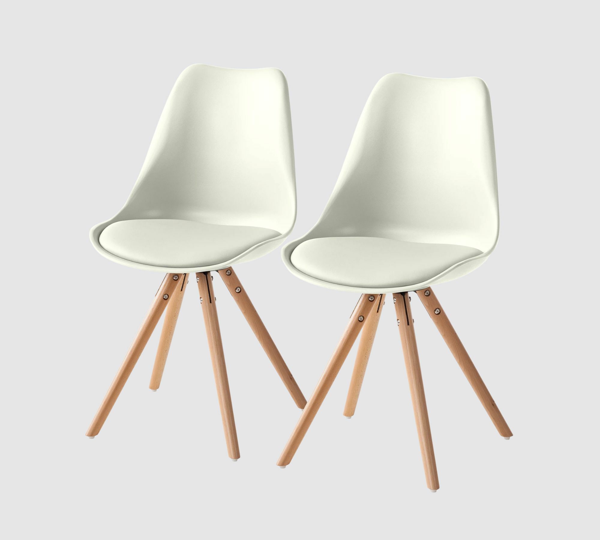 2x Dining chair White 1