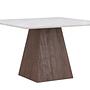 Cael Dining table MDF Mocha Stone look 120×120×75cm 8