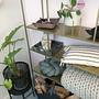 Knotenkissen Textil Grau 3