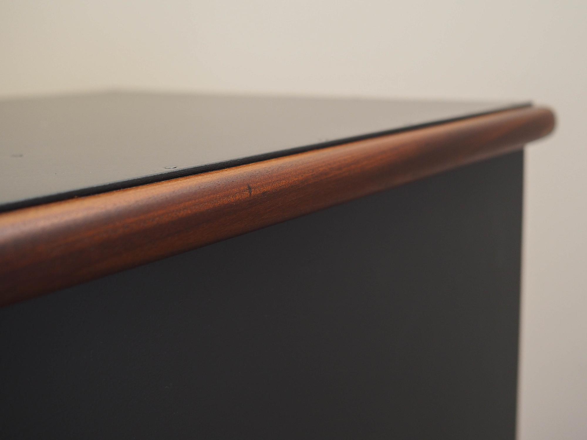 Teak Kleiderschrank 1960er Jahre Grau Braun 8