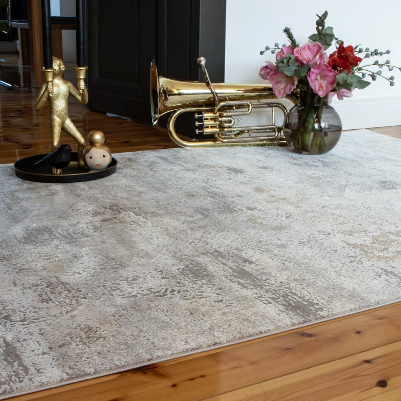 Jewel of Obsession Teppich Viskose Taupe 80 x 150 cm 3