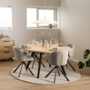 2x Kolmos Polsterstuhl Boucléstoff Beige 3