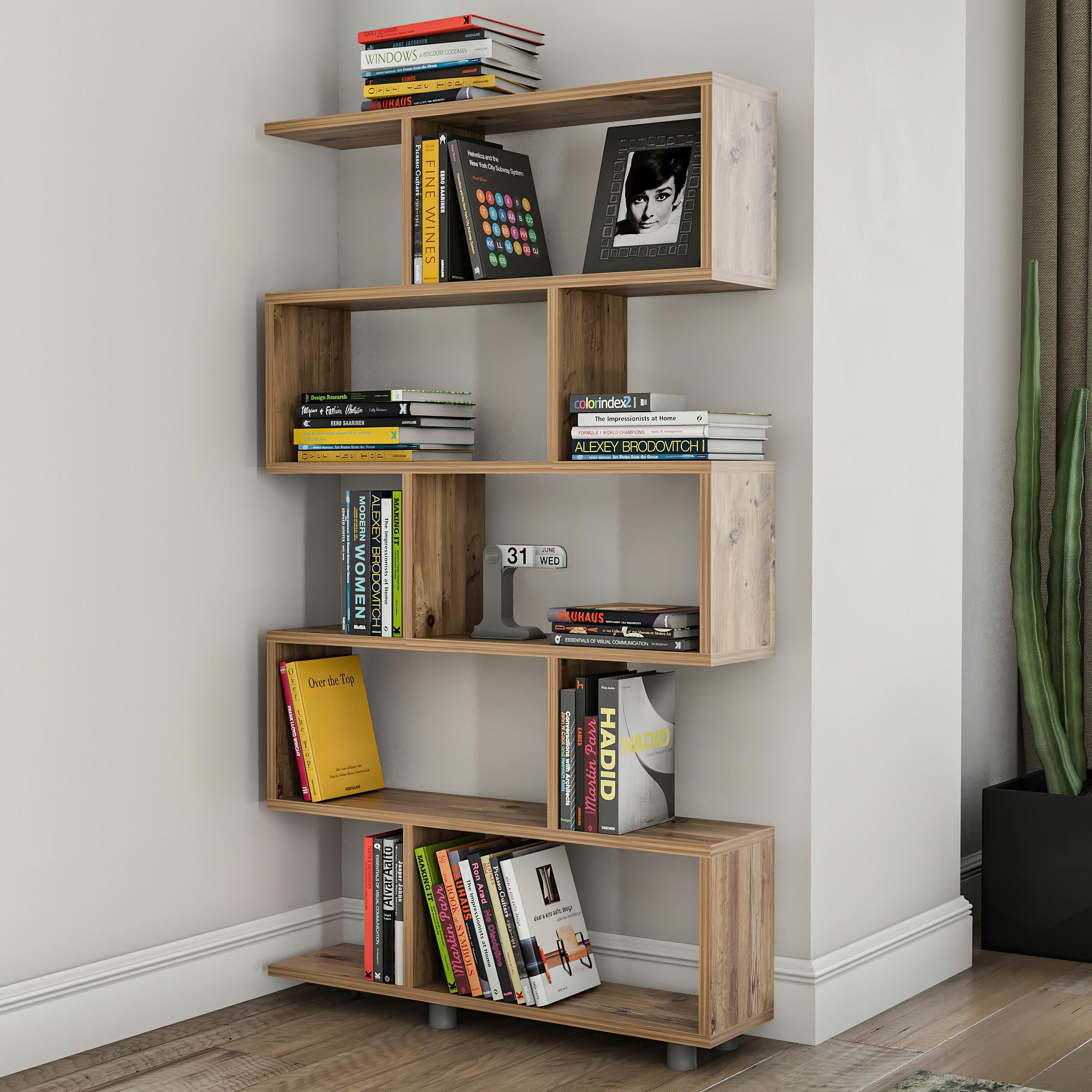 Elif Bücherregal Holz Pine 2