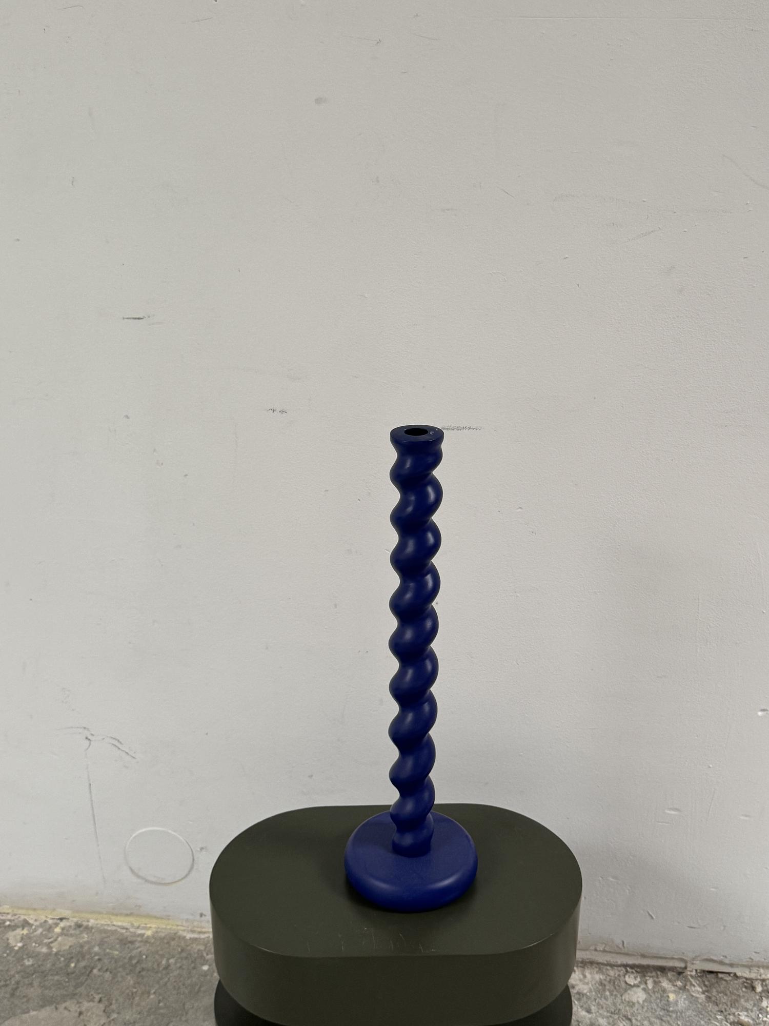 Twister Kerzenhalter Metall Dunkelblau 4