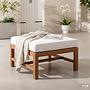 Lounge Ottoman Bayton Acacia Solid Brown Beige 0