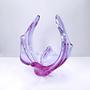 Vintage Schale Alexandrit Glas Rosa 1