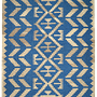 Kilim Gashgai Teppich Blau 0