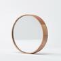 Round mirror handmade Dorian Oak 3