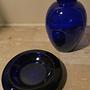 Vase-Aschenbecher 2er Set kobaltblau 1990er Jahre 1