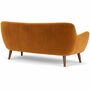 Herman Sofa 3-Sitzer Velour Matt Amber 2