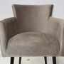 Armlehnstuhl Billie Samt Taupe 5