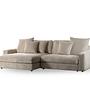 Sofa 3-Seater Right Left Beige 4