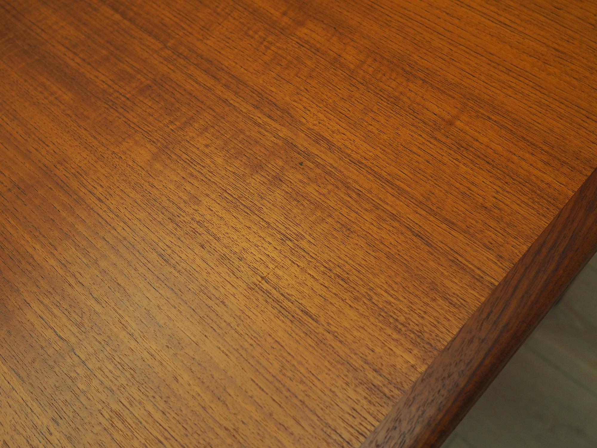 Teaktisch Braun 1970er Jahre 7