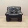 Armchair Leather Black 1960s 4