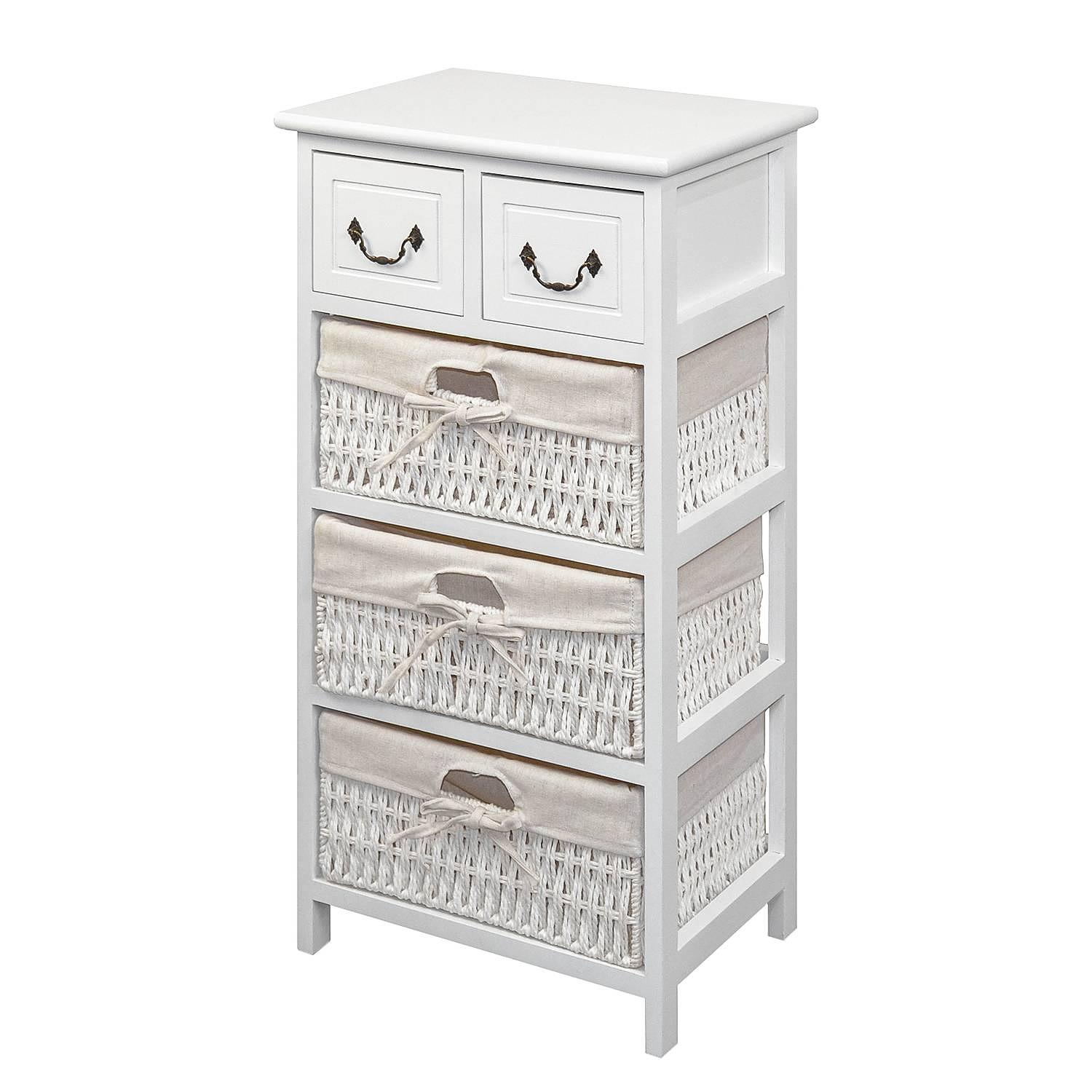 Vissec Paulownia Chest of Drawers Solid White 0