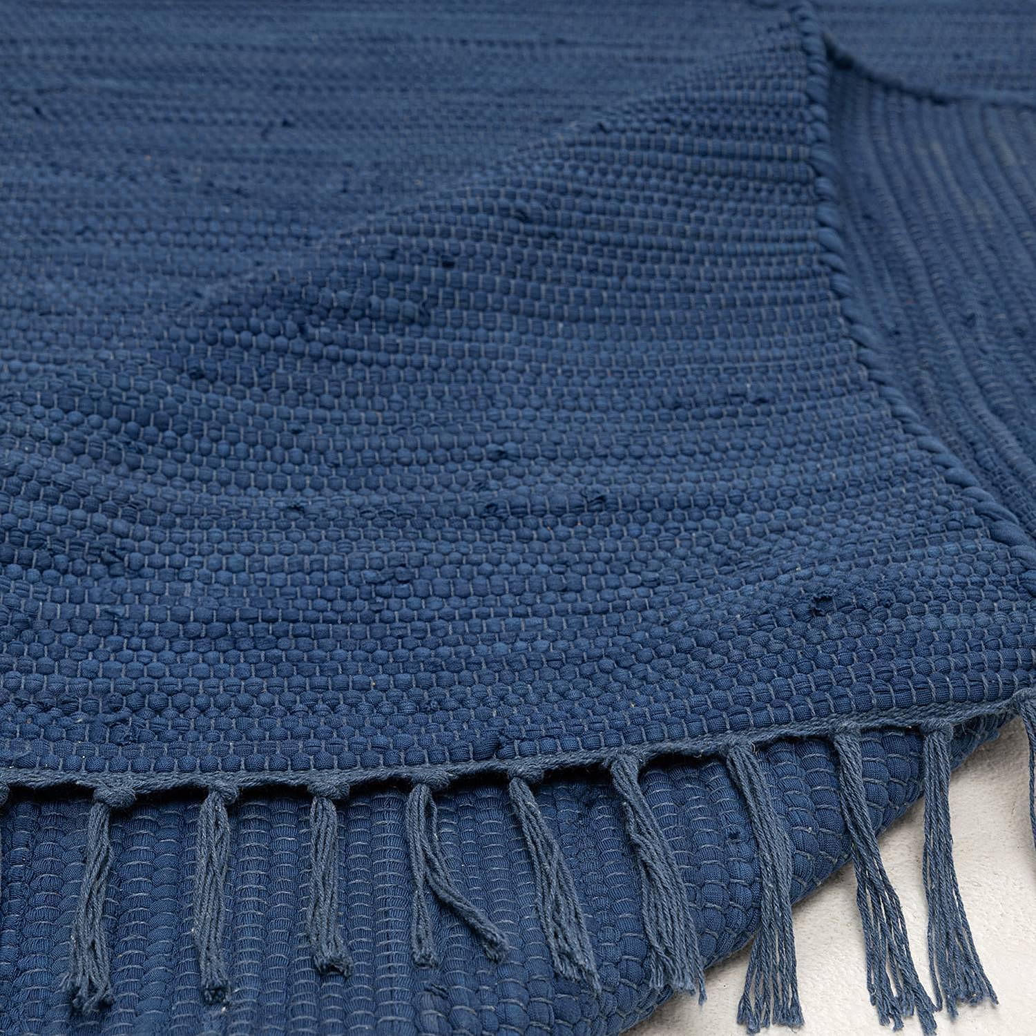 Happy Cotton Teppich Baumwolle Blau 40 x 60 cm 3