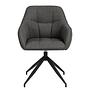 Swivel armchair Sidaon textured fabric Badia 3