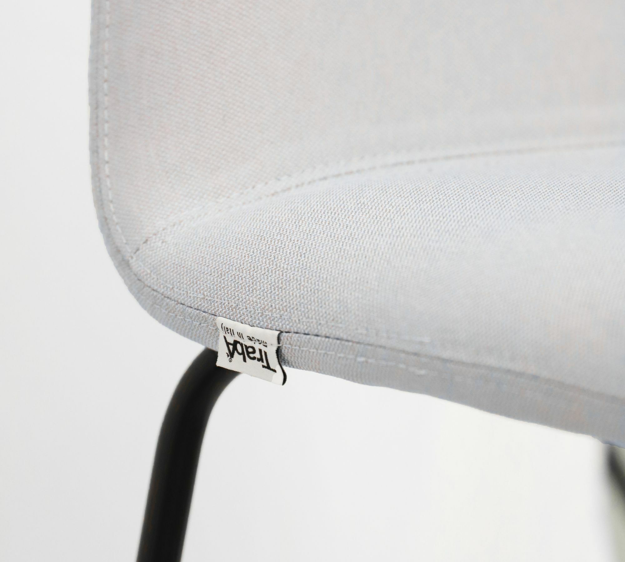 Bardot Met Tu Barstool Metal Textile Grey 1