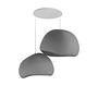 2-Flammig Wabi Sabi Chalkforms Pendelleuchte Beton Grau 1