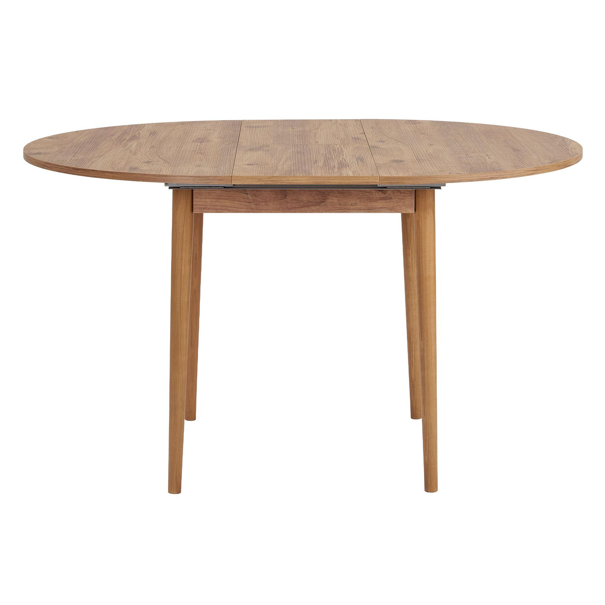 Viona Tisch Ausziehbar Kiefer-Optik Braun Ø 100cm 5