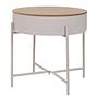 Sisco Beistelltisch Stahl Beige Ø40cm 0