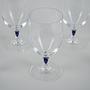 Set Venise Saphir Glasses 1970s Cristal d'Arques 7