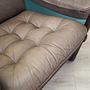 Vintage Sessel Leder Holz Braun 1960er Jahre 10