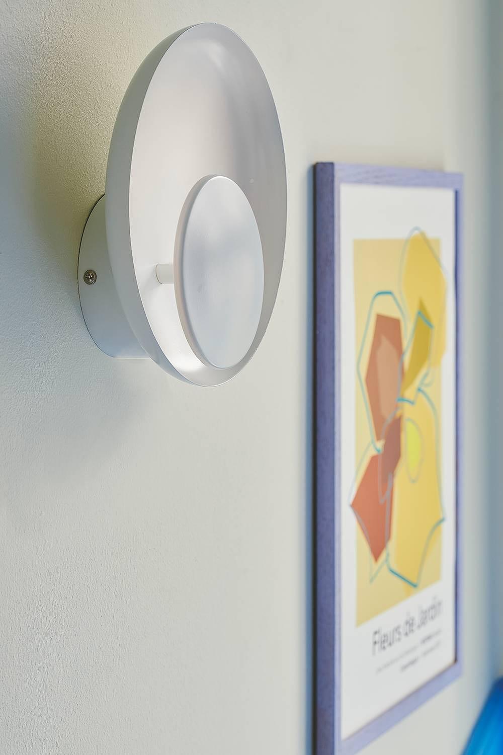 Marsi Wandleuchte Aluminium Weiß 1-flammig 1