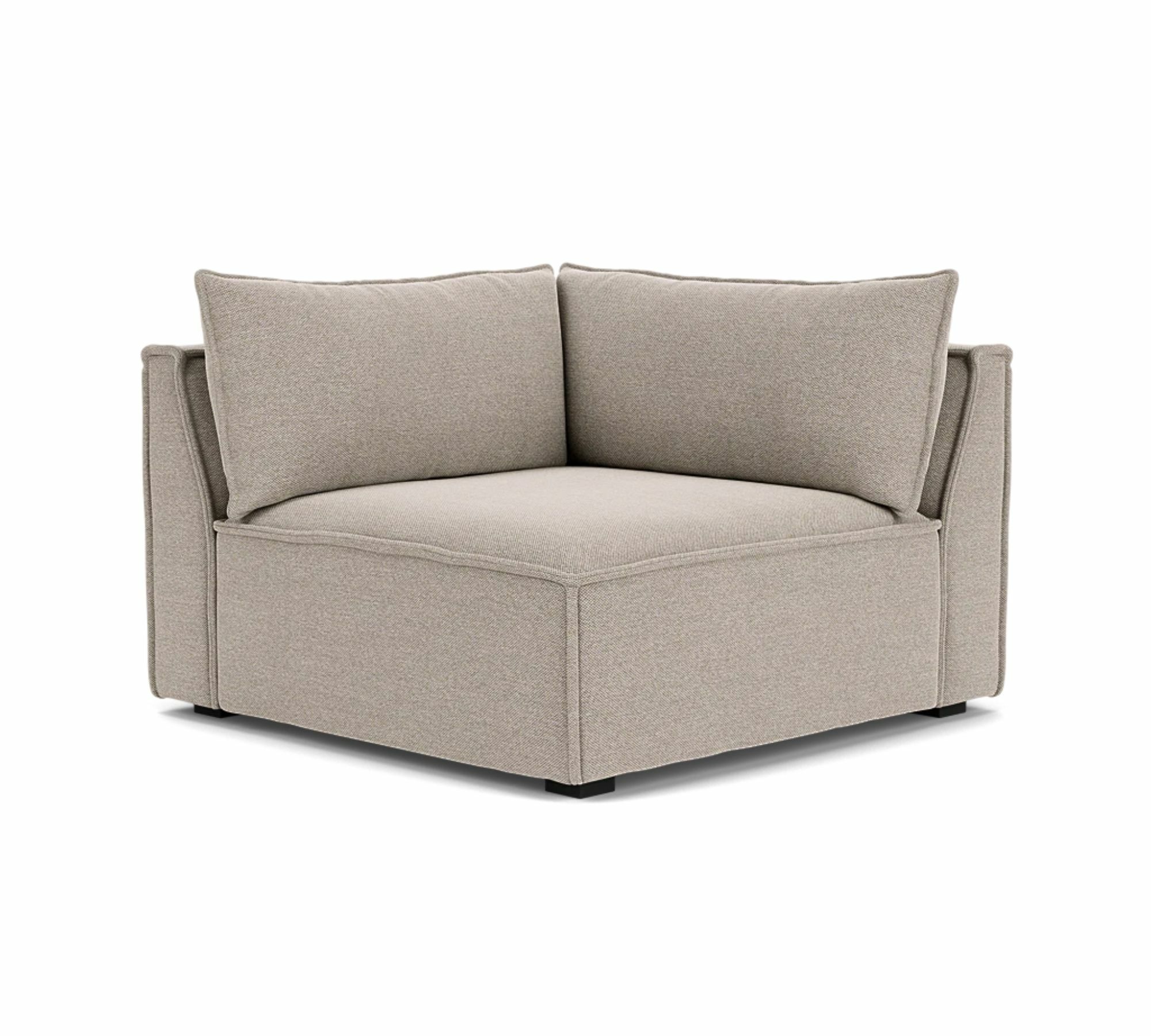 Daphne 1-Sitzer Eckmodul Links Agnes Brown 1