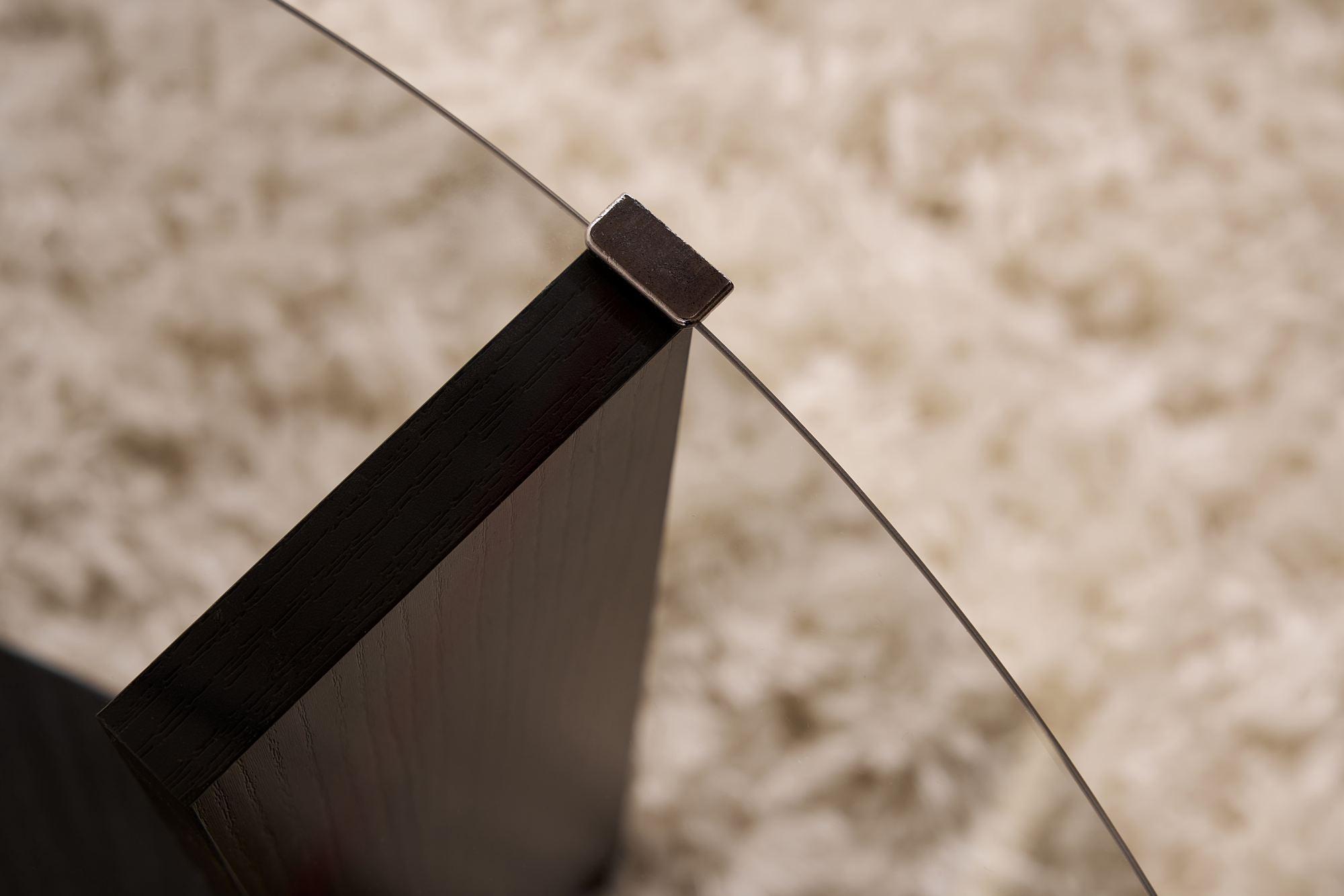 Clara Tavolino Legno nero Fumé Ø75cm 4