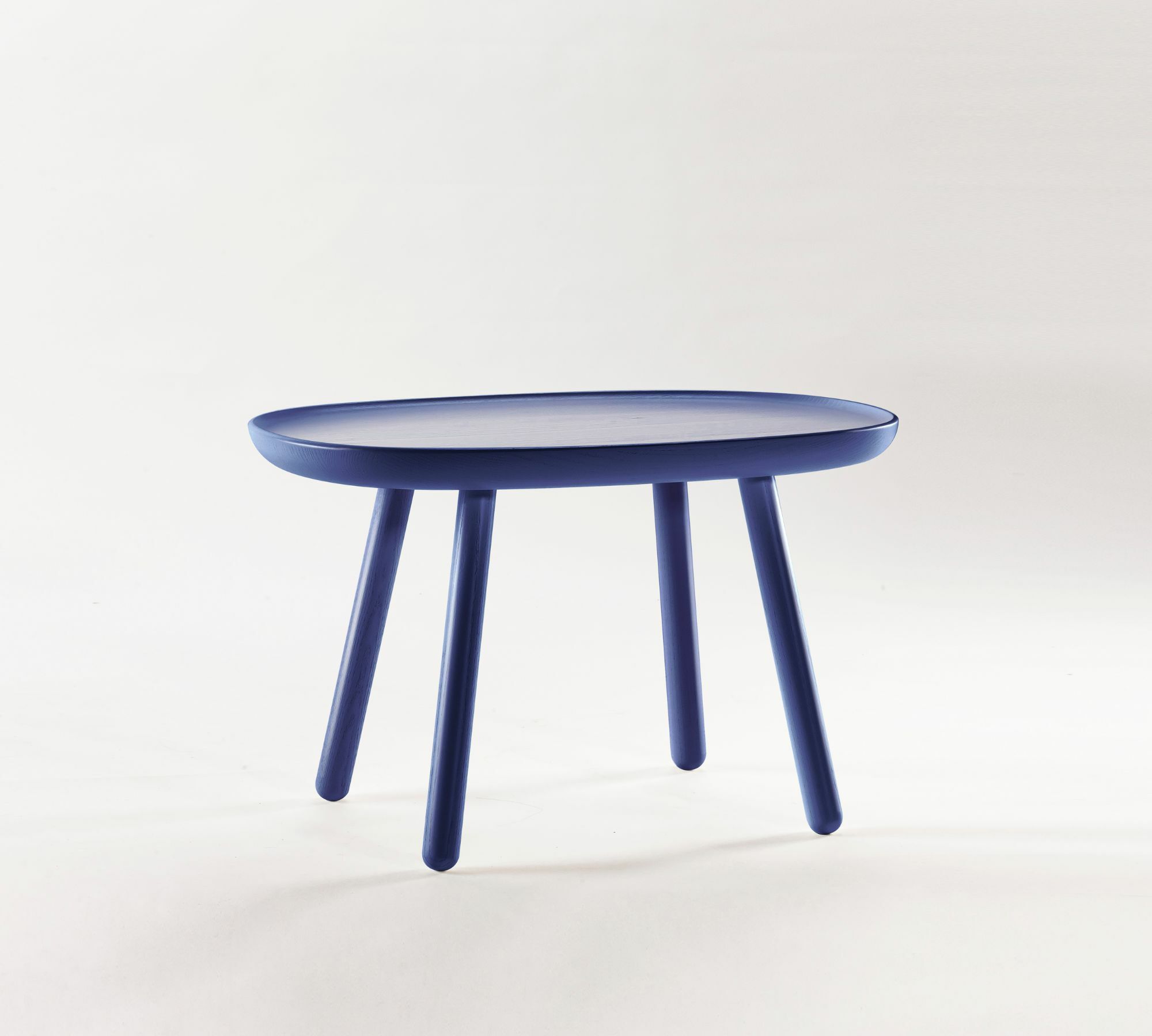 Naïve Beistelltisch Esche Blau 1